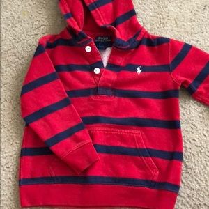 Polo pullover button hoodie